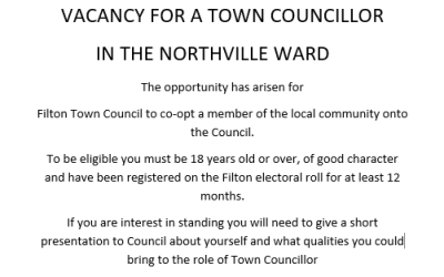 VACANCY FOR A TOWN COUNCILLOR IN NORTHVILLE WARD