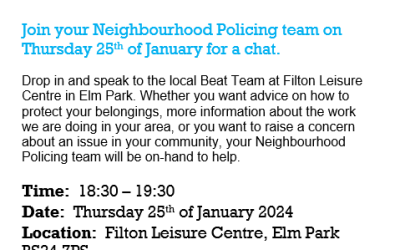 Filton Beat Team “Talk To Us” Thursday 26th January 2024