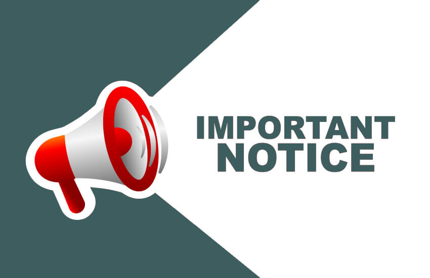 Important notice